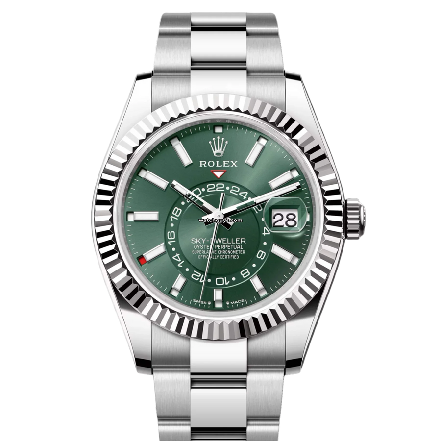 Rolex Sky-Dweller 336934 Green Index Oyster Watches