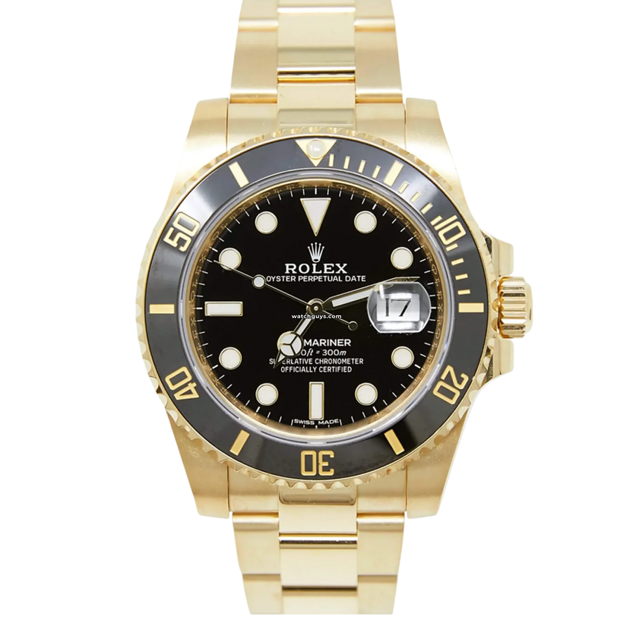 Rolex Submariner 116618Ln Black Watches