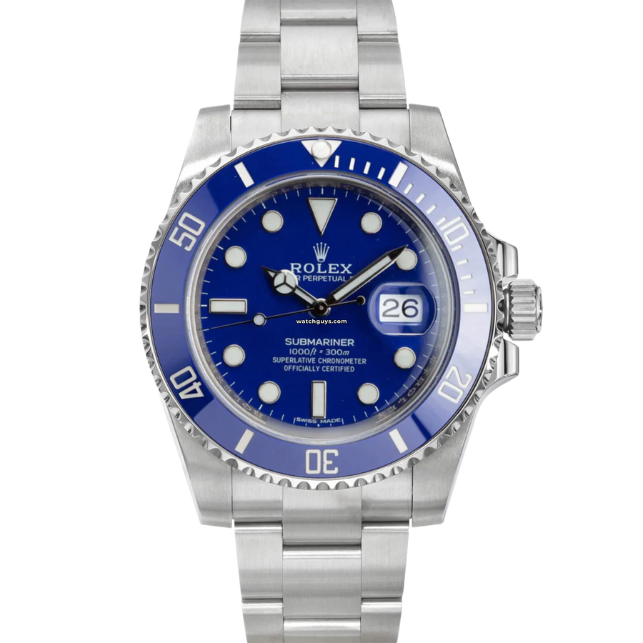 Rolex Submariner 116619Lb Smurf Watches