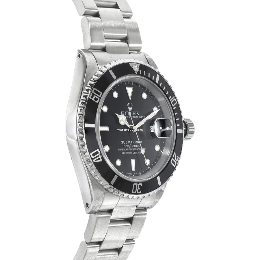 Rolex Submariner 16610 Black Stainless Steel Watches