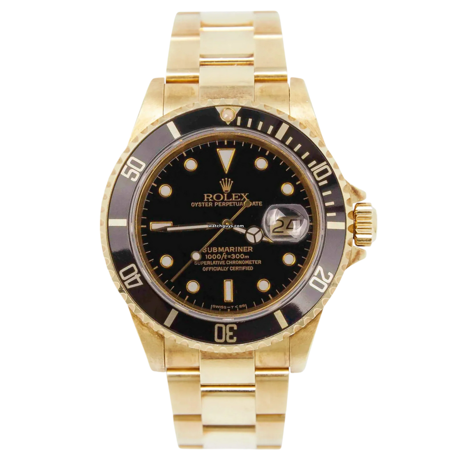 Rolex Submariner 16618 Black Watches