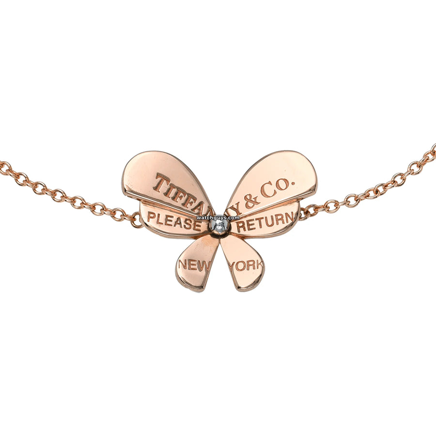 Tiffany & Co. Butterfly Chain Bracelet 18K Rose Gold